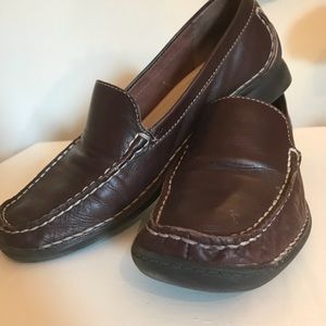 Anne Klein Brown leather loafers